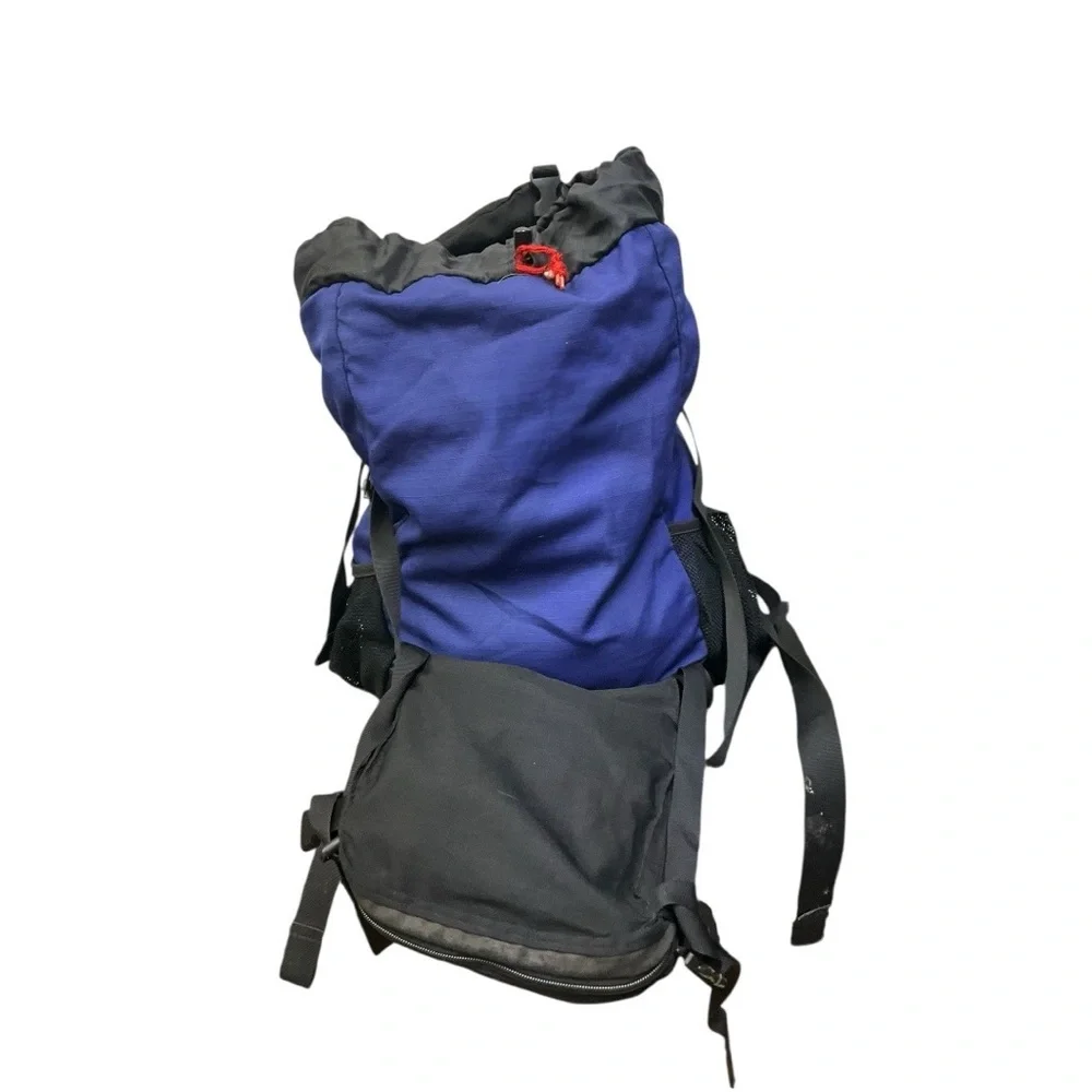 🎒 Vintage REI Blue Black‎ Top Load Hiking Backpack Trail Pack